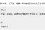 跨省、自治區(qū)、直轄市的電影發(fā)行單位設立、變更業(yè)務范圍或者兼并、合并、分立審批