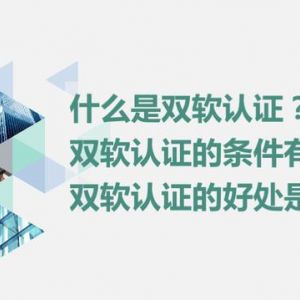 什么是雙軟認證？雙軟認證的條件是什么？雙軟認證的好處有哪些？