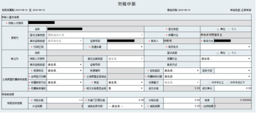 納稅人填寫(xiě)并保存報(bào)表后