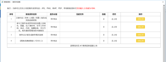 上傳附列資料