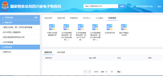 四川省電子稅務(wù)局社保業(yè)務(wù)