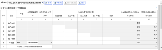 錄入彌補虧損附表