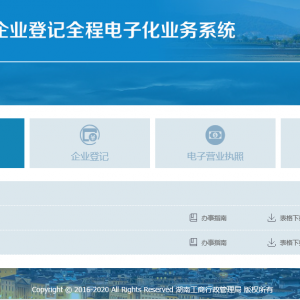 湖南省企業(yè)登記全程電子化業(yè)務系統(tǒng)名稱自主申報流程說明
