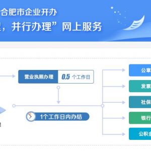 合肥市企業(yè)開辦“一窗受理，并行辦理”網(wǎng)上服務(wù)平臺公司注冊操作指南