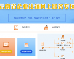 云南省企業(yè)注銷網上辦事大廳入口