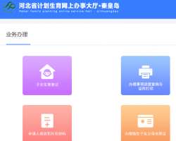 秦皇島市計劃生育網(wǎng)上辦事大廳入口