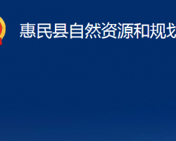 惠民縣自然資源和規(guī)劃局