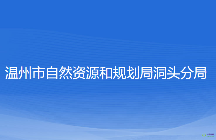 溫州市自然資源和規(guī)劃局洞頭分局