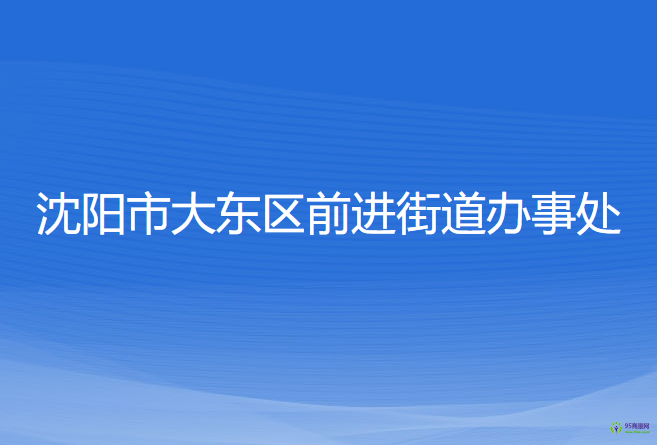 沈陽市大東區(qū)前進街道辦事處